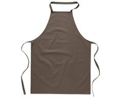 eBuyGB Traiteur Cuisson BBQ Uni de Chef Unisexe Tablier de Cuisine, Coton, Marron, 32.59Â x 24.99Â x 6.6Â cm