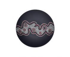 Villeroy & Boch Manufacture Rock Desert Coupelle à dessert, 23,5 cm, Porcelaine Premium, Noir/Multicolore