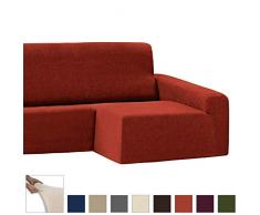 Eiffel Textile Le Havre Chaise Longue â Housse canapé Bras Long Droite 280 x 195 x 2 cm Orange