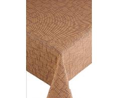 Friedola Capri Nappe Ronde Funky Rhythm pour Table de Jardin 160 cm Moka