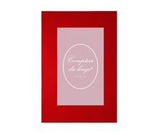 Comptoir du Linge D111827 Drap Plat Uni Coton Rouge 275 x 180 cm