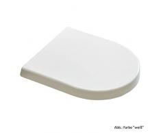 Toto Allemagne 795680102Â Pagette Abattant WC S 3Â avec Couvercle et supÃ©rieures de Fixation en Acier Inoxydable Blanc