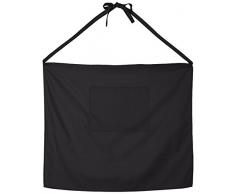 Calitex FLQ7236GF1A Chef Niro Tablier Polyester Coton Noir 72 x 57 cm