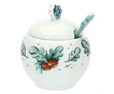 THUN Sucrier en Porcelaine avec cuillÃ¨re pour lhiver Multicolore