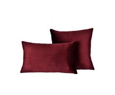 B&H B&H Coussin en Polyester Moderne 50x30x5 cm Bordeaux