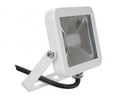 Perel LEDA4001NW-W Projecteur LED Design, Aluminium, 10 W, Blanc