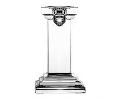 Crystaljulia Bougeoir en Cristal de Plomb Transparent 14 cm