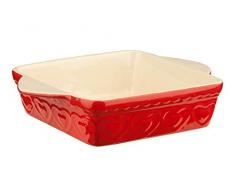 Premier Housewares Plat de Cuisson Sweet Heart, Rouge, CÃ©ramique, Red, 7 x 31 x 22 cm