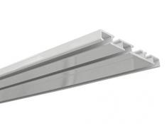 Gardinia Tringle Ã Rideaux en Aluminium 3 Voies Blanc 150 cm