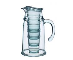 Kitchen Craft KCSMJUGTUMSET Palmero Cruche Set 5 Pièces, Acrylique, Transparent, 32 x 32 x 22 cm