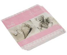 Home Fashion Serviette de Table Rose 33 x 33 cm Taille Unique