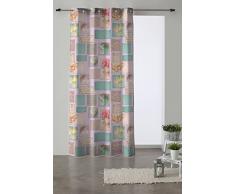 Martina Home Cookies Rideau Oeillets, Tissu, Multicolore, 280Â x 140Â x 3Â cm