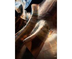 Legendarte PL-099 Tableau MÃ©tal tordu. Impression Digitale sur Toile, cm. 50x70, Lienzo, Multicolor