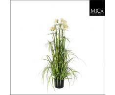 MICA Decorations 930524Â Pom Pom Feather Herbe Plante Artificielle, PVC, Vert, 45Â x 45Â x 120Â cm