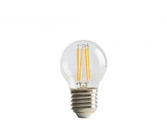 Luceco LB22W4F47-LE Ampoule LED Filament Mini Globe, Plastique, E27, 4 W, Blanc