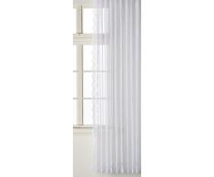 Anna Cortina 8863781S0 Voilage latéral de fenêtre Blanc Motif Jacquard 250 x 175 cm