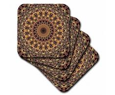 3dRose CST_42152_3 Dessous de Verre, Multicolore