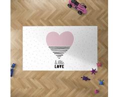 Oedim Tapis pour Enfants en Forme de cÅur en PVC 95 x 120 cm