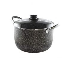 HOUSE COLLECTION Faitout avec couvercle en verre, aluminium, antiadhésif, ligne Itaca, à 28 cm