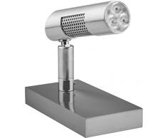 TEKNI-LED - Spot LED à poser sur console, meuble, vitrine â Lampe orientable éclairage tableaux - 5W â blanc chaud 2700K â IRC95 - Alu brossé