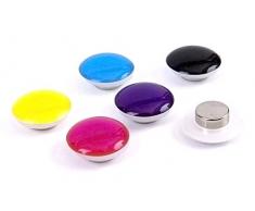 TrendformÂ âÂ Bloc Populaire Forme Bureau Magnets-9.54Â (lot daccessoires de Maison), Assorties, 3.5Â x 15.5Â x 1Â cm