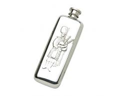 Edwin Flasque & Co Uni de Coffre Design avec 3D Piper et Doux en Forme de Coin Spirit Flasque en Ã©tain, 85Â Gram