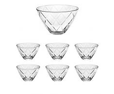 Vidivi Vetri delle Venezie Concert Set Coupe + coupelles, 7Â unitÃ©s