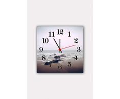 Bonamaison Horloge Murale en MDF, Multicolore, 30 x 30 cm