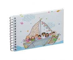 Pagna 12221â15 Album Photo à Spirale 240 x 170 mm Portée Monde 40S, Carton, Motif, 25.0 x 17,0 x 2,5 cm