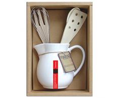 laroom 13978 â Set Cadeau Bureau Porte ustensiles, Couleur Blanc