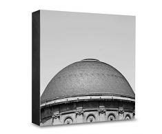 COGNOSCO HG-K113 Tableau Mural en Bois avec Photo darchitecture Cologne Noir/Blanc 15 x 15 cm