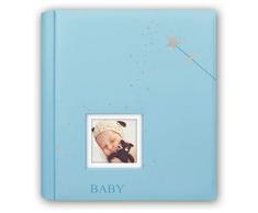 ZEP S.r.l. Album Photo Ã Pochettes en Carton Bleu pour 200 Photos 13 x 18 cm