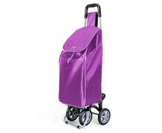 Metaltex Trillium Chariot de Courses 90x45x5 cm Violet