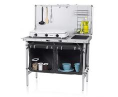 Cuisine de camping Campart Granada - 2 compartiments, desserte et évier - Pare-vent