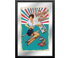 empireposterÂ âÂ GarageÂ âÂ RulesÂ âÂ Dimensions (cm), env. 20Â x 30Â âÂ Miroir imprimÃ©Â âÂ Descriptionâ¯:Â âÂ Mural Miroir imprimÃ© avec Cadre en Plastique Effet Bois Noir -