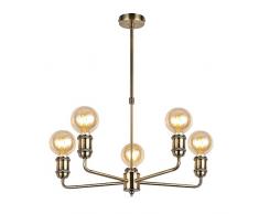 interfan 5L lampe suspension e27, cuir