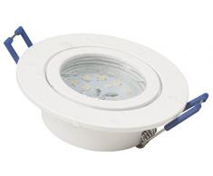 McShine Flatty Spot encastrable à LED Blanc chaud IP44 à 83 mm, 5 W, 400 lm