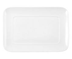 HOTELWARE Plat rectangulaire 27Â x 19Â cm, Porcelaine, Blanc