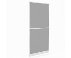 Lichtblick IST.100.210.01 Moustiquaire pour Porte avec Cadre Rotatif en Aluminium Blanc 100 x 210 cm