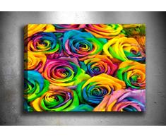 Bonamaison Peinture sur toile, multicolore, 40 x 60 cm - Conçu et fabriqué en Turquie