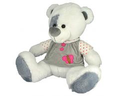 Bimar Peluche Ours en Jersey Papillon - 28 cm
