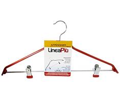 Perfetto Cintre antidérapant avec Pinces Multicolore 41 cm