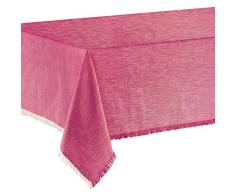 Winkler - Nappe - Nappe rectangulaire - Nappe 100% Coton - Nappe entretien facile - Nappe antitache - Nappe table salon - 170 x 250 - Framboise Fuchsia - Jet
