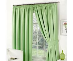 Dreamscene Rideaux occultants thermiques plissÃ©s, sauge Vert clair
