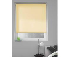 MADECOSTORE Store Enrouleur Tamisant Tissu Uni Ficelle - L49 x H190cm - Avec perçage