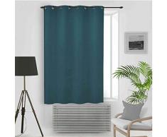 Soleil docre Eclipse Rideau occultant, Polyester, Bleu, 140 x 180 cm