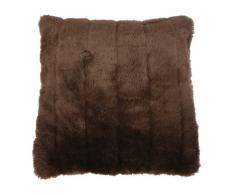 Housse de Coussin Ã Fourrure Couleurâ¯: Marron