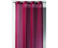 Homemaison 09537-8-AL Voilage Filet Etamine/Polyester Bordeaux 1 x 140 cm