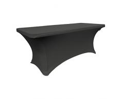 La Nappe en Spandex pour Un Rouleau Table rectangulaire, Black X24, 8-Foot Rectangular Table (96 L x 30 W x 30 H)