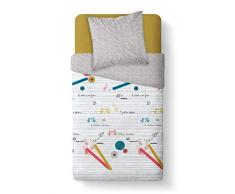 TODAY Parure Housse de Couette Enfant, Coton, Multicolore, 140X200 CM